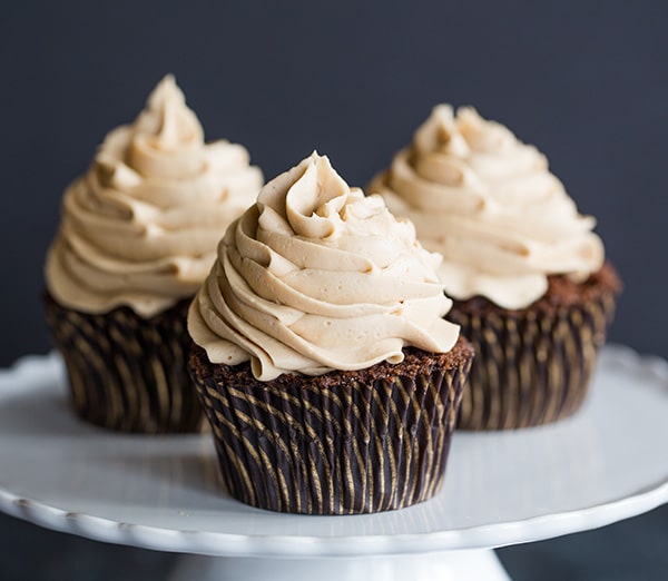 Coffee Cupcakes with Chocolate Frosting