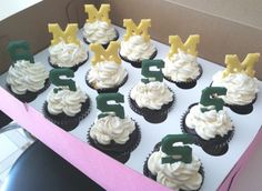 College-Themed Cupcakes