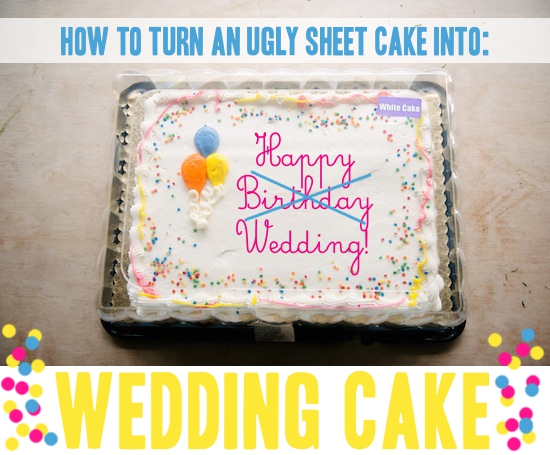 Costco Sheet Cake Wedding Design
