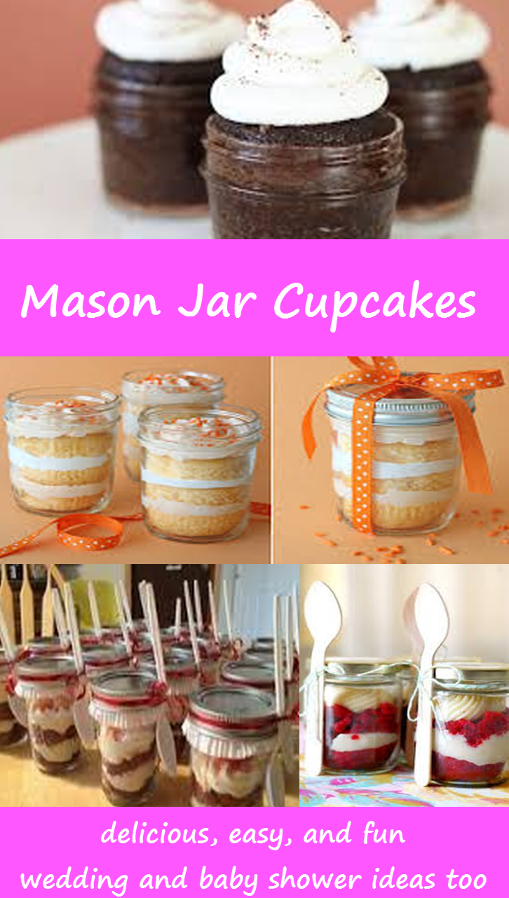 Cupcakes in a Mason Jar Recipes and Ideas