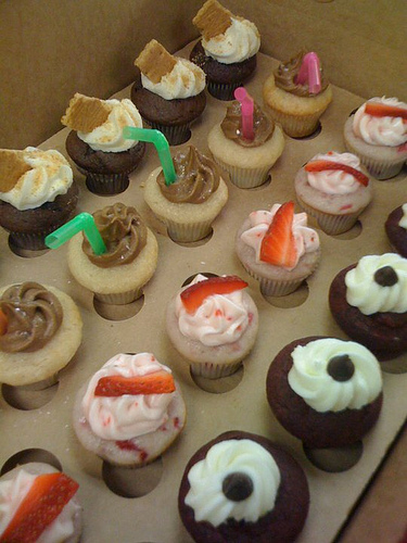 Cupcakes with Alcohol Shots