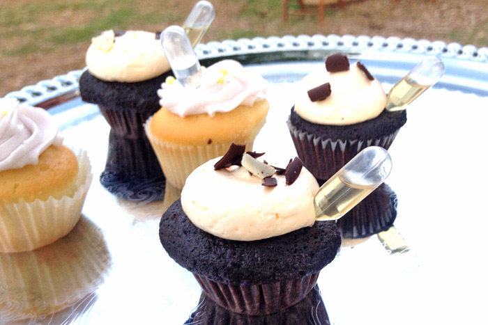 Cupcakes with Alcohol Shots