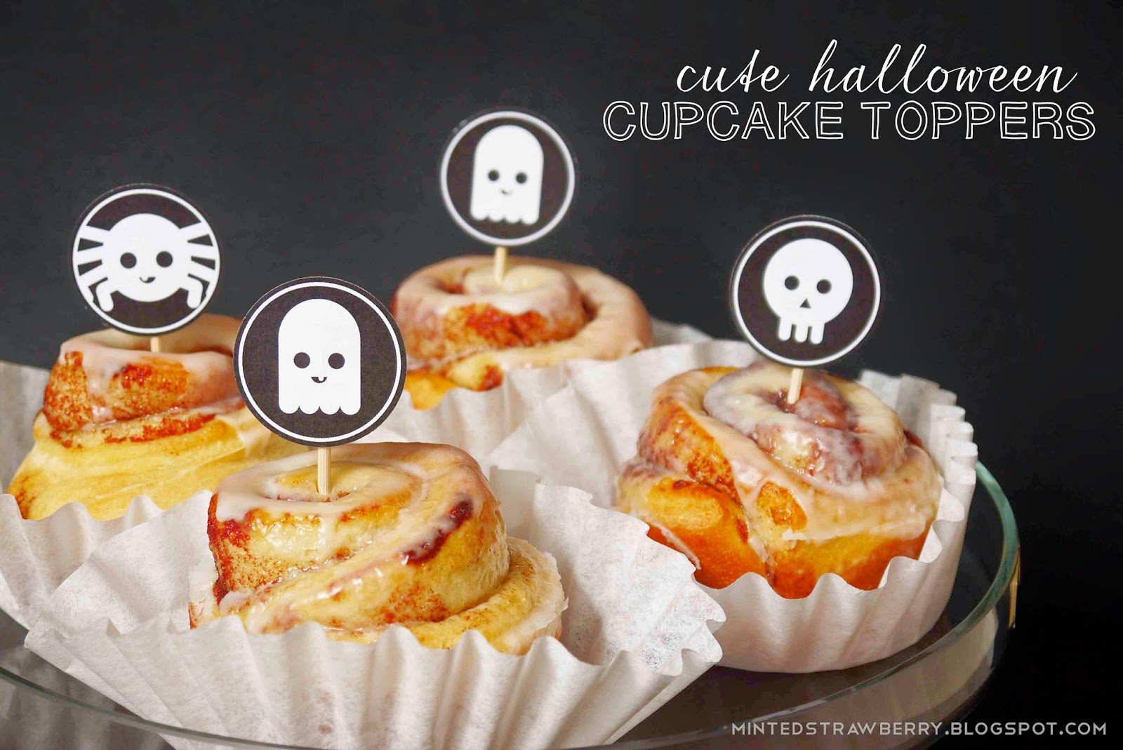 Cute Halloween Cupcake Toppers Printable Free