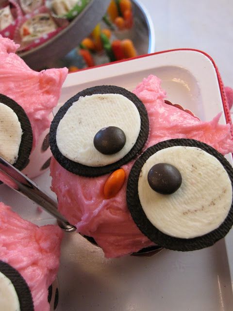 Cute Owl Cupcakes