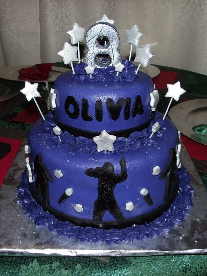 Dance Party Themed Cake