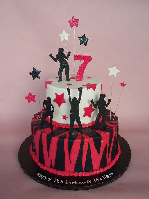 Dance Themed Birthday Cake