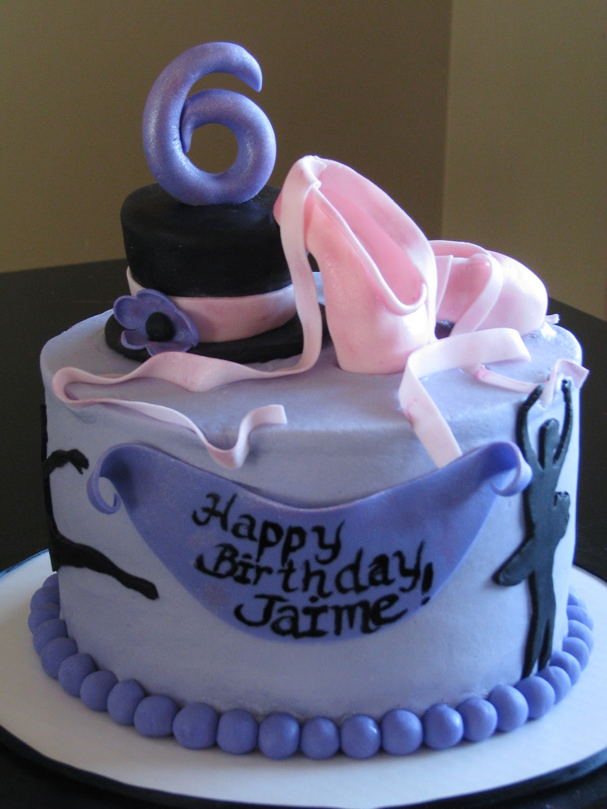 Dance Themed Birthday Cake