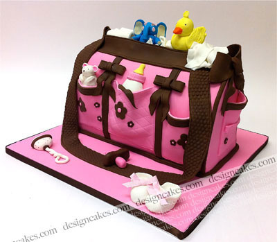 11 Photos of Designer Diaper Bag Cakes 11 Photos of Designer Diaper Bag Cakes