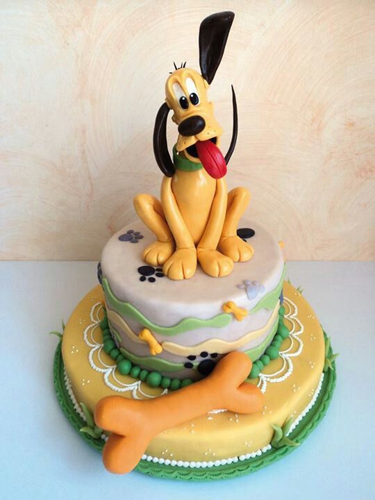 Disney Pluto Birthday Cake