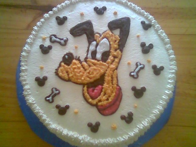 Disney Pluto Birthday Cake