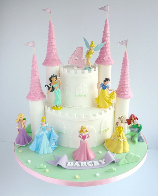 Disney Princess Castle Birthday Cake