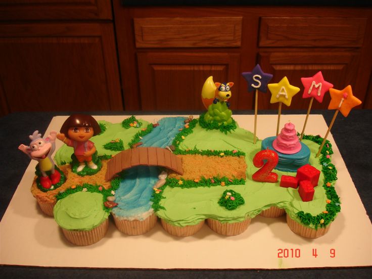 Dora the Explorer Birthday Cakes Cupcakes
