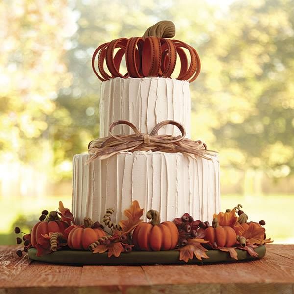 Fall Pumpkin Wedding Cake