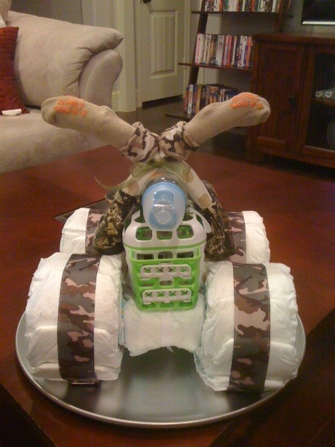 Four Wheeler Diaper Cake Four Wheeler Diaper Cake