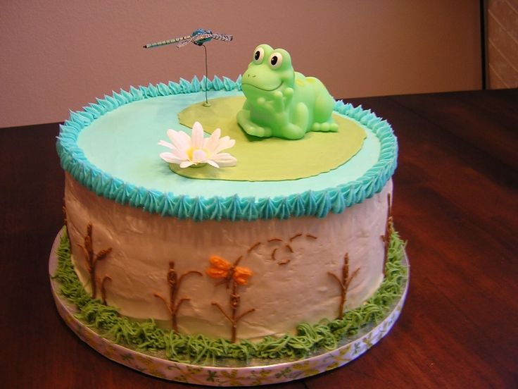 Frog Themed Baby Shower Cake Frog Themed Baby Shower Cake