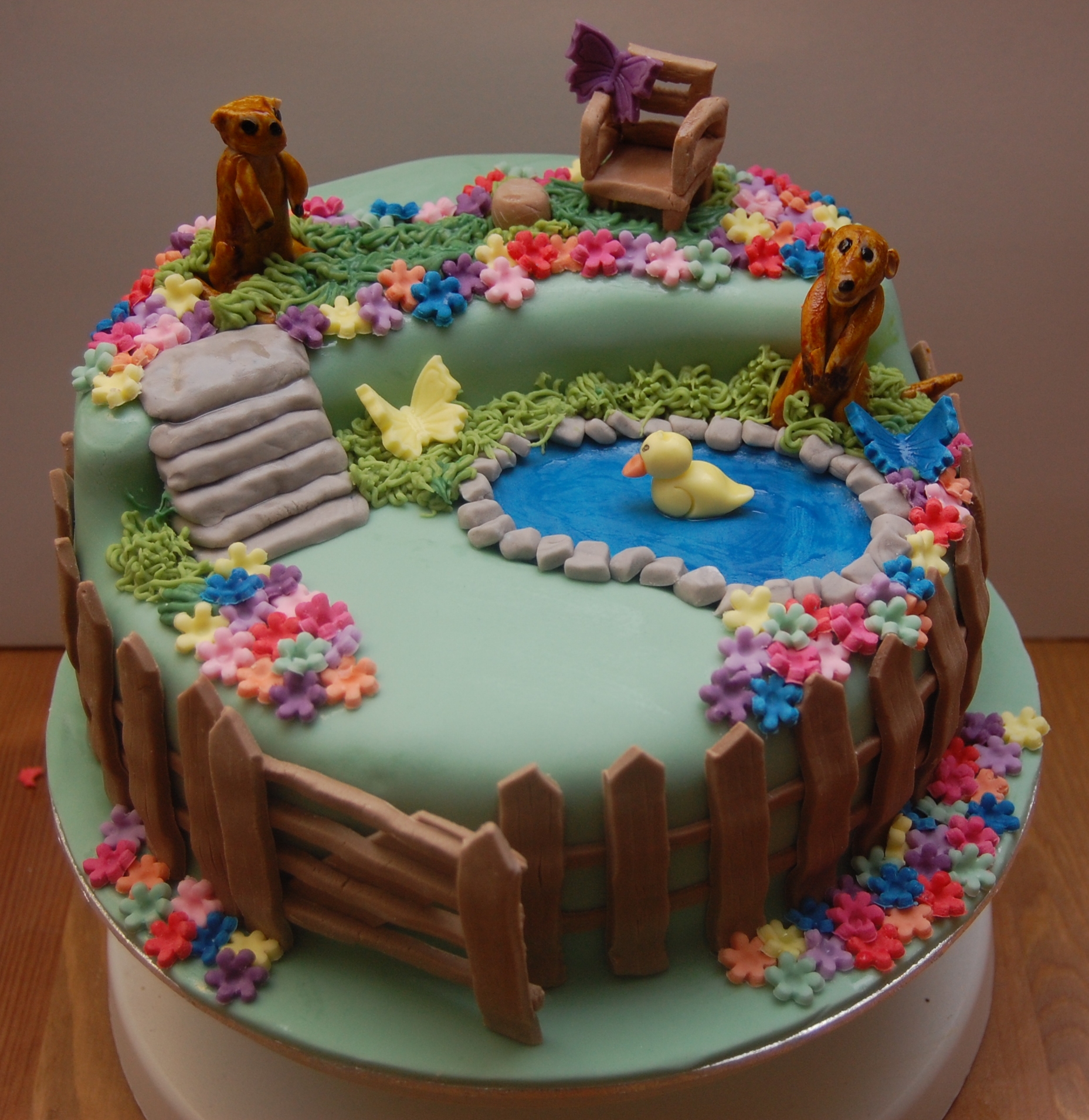 Garden Birthday Cake