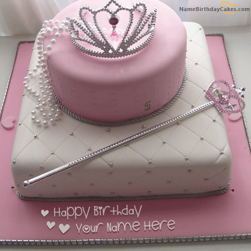 Girl Birthday Cake with Name