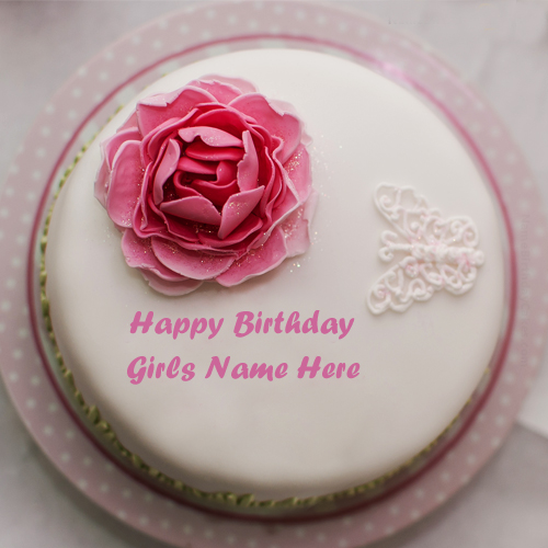 Girl Birthday Cake with Name