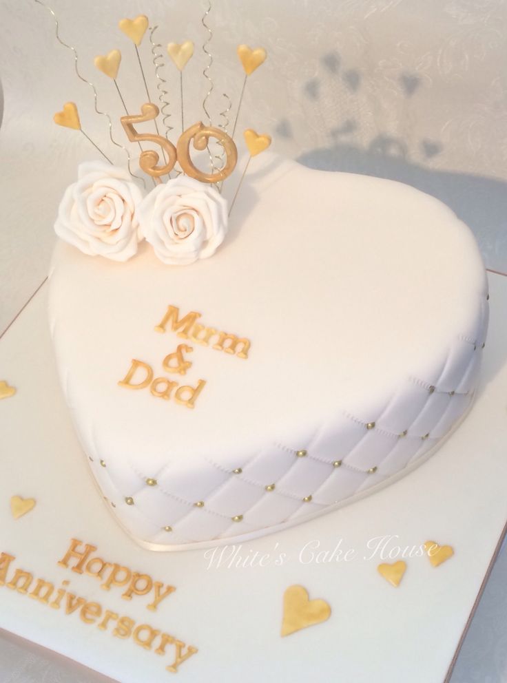 Golden Wedding Anniversary Cake Golden Wedding Anniversary Cake
