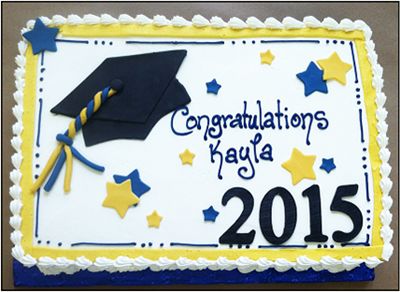 Graduation Sheet Cake