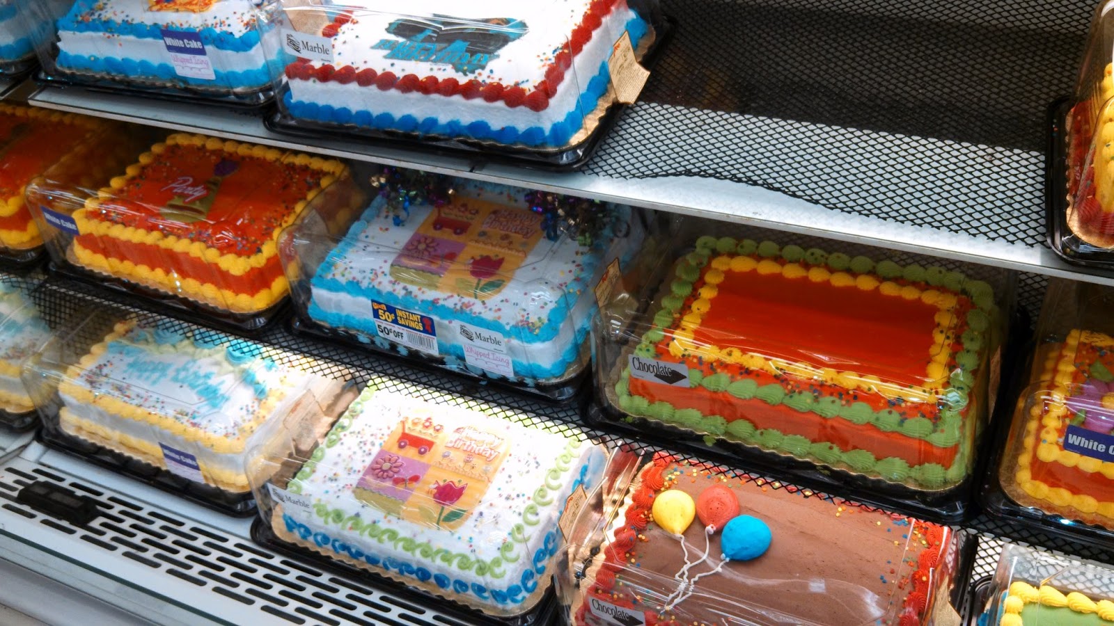 Grocery Store Bakery Cakes