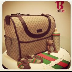 Gucci Baby Shower Cake Gucci Baby Shower Cake