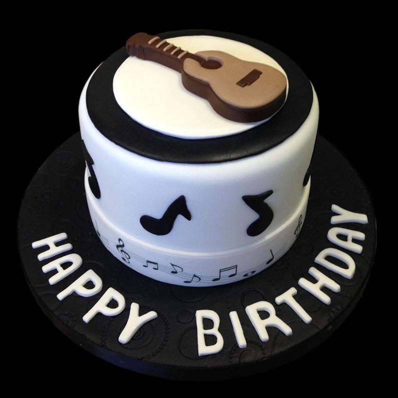 Guitar Birthday Cake