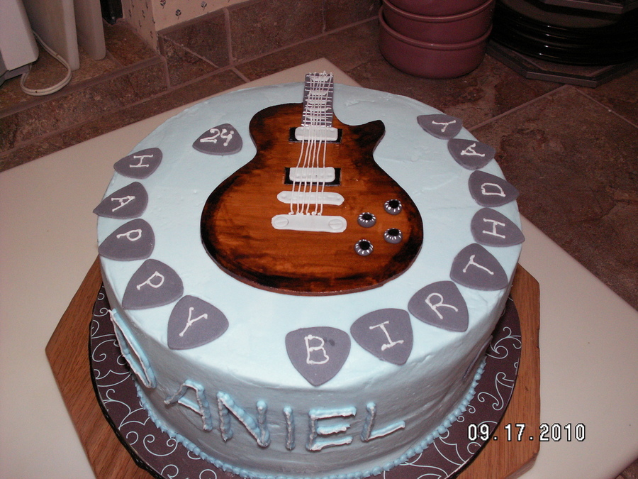 Guitar Birthday Cake