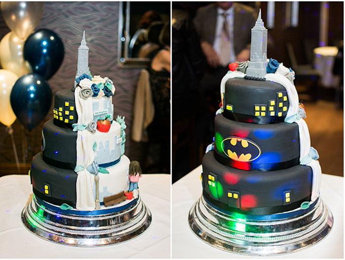 Half Batman Wedding Cake