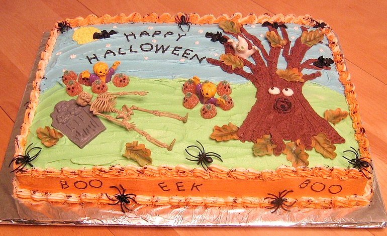 Halloween Sheet Cake