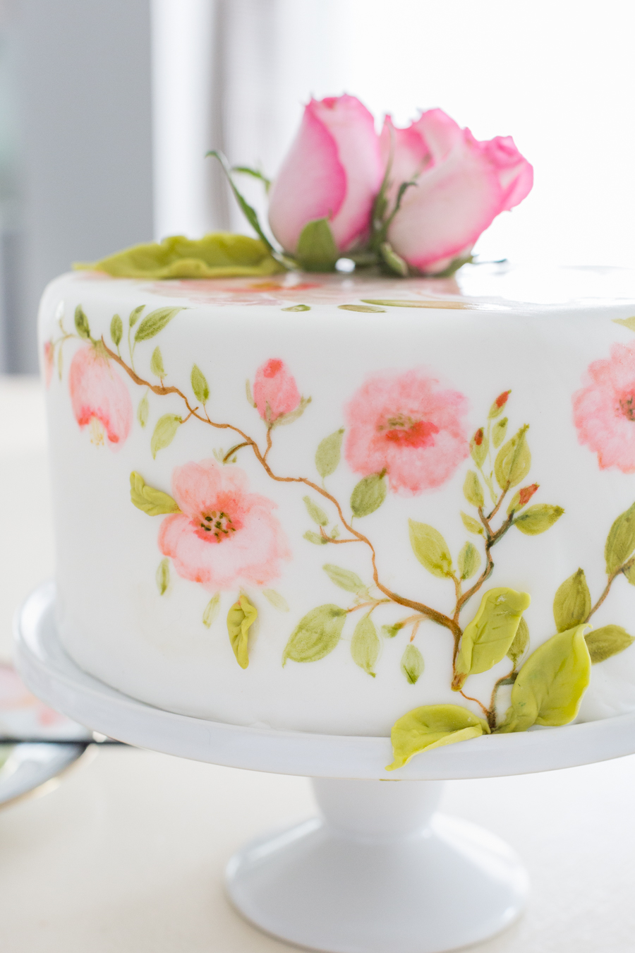 Hand Painting On Fondant Cakes Hand Painting On Fondant Cakes