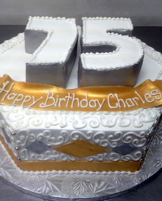 Happy 75th Birthday Cake