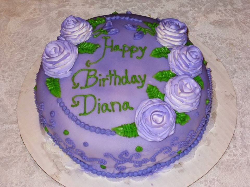 Happy Birthday Diane Cake.
