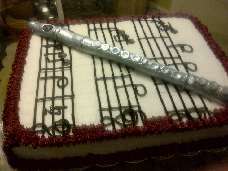 Happy Birthday Flute Cake