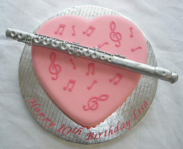 Happy Birthday Flute Cake