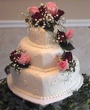 Heart Shaped Wedding Cake