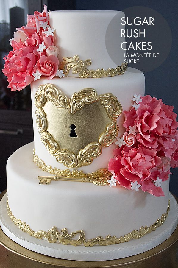 Heart Wedding Cake