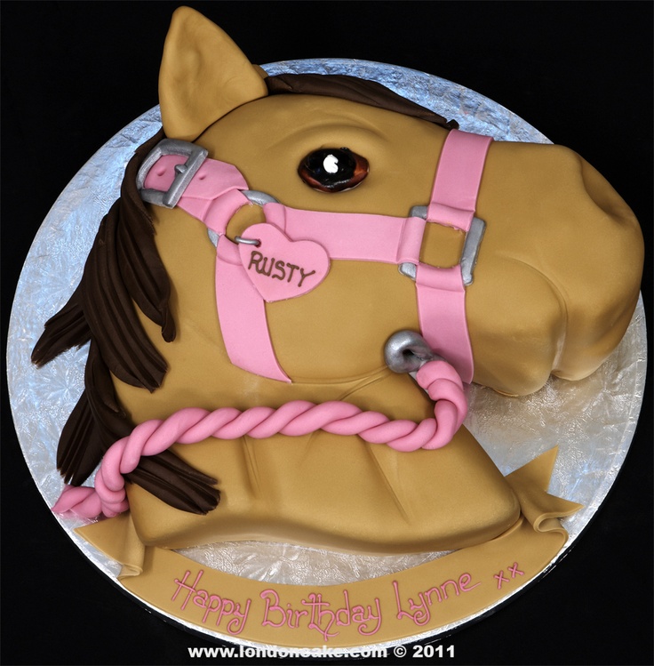 Horse Head Birthday Cake