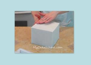 How to Cover Square Cakes with Fondant