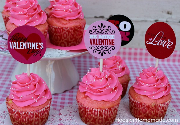 How To Easy Valentines Cupcake Toppers