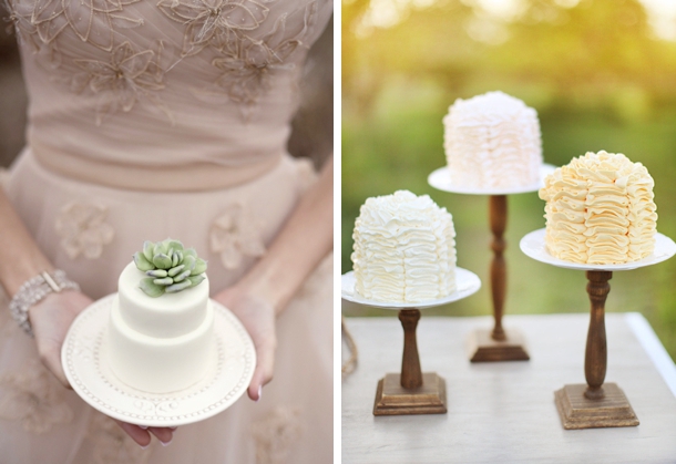 Individual Mini Wedding Cakes