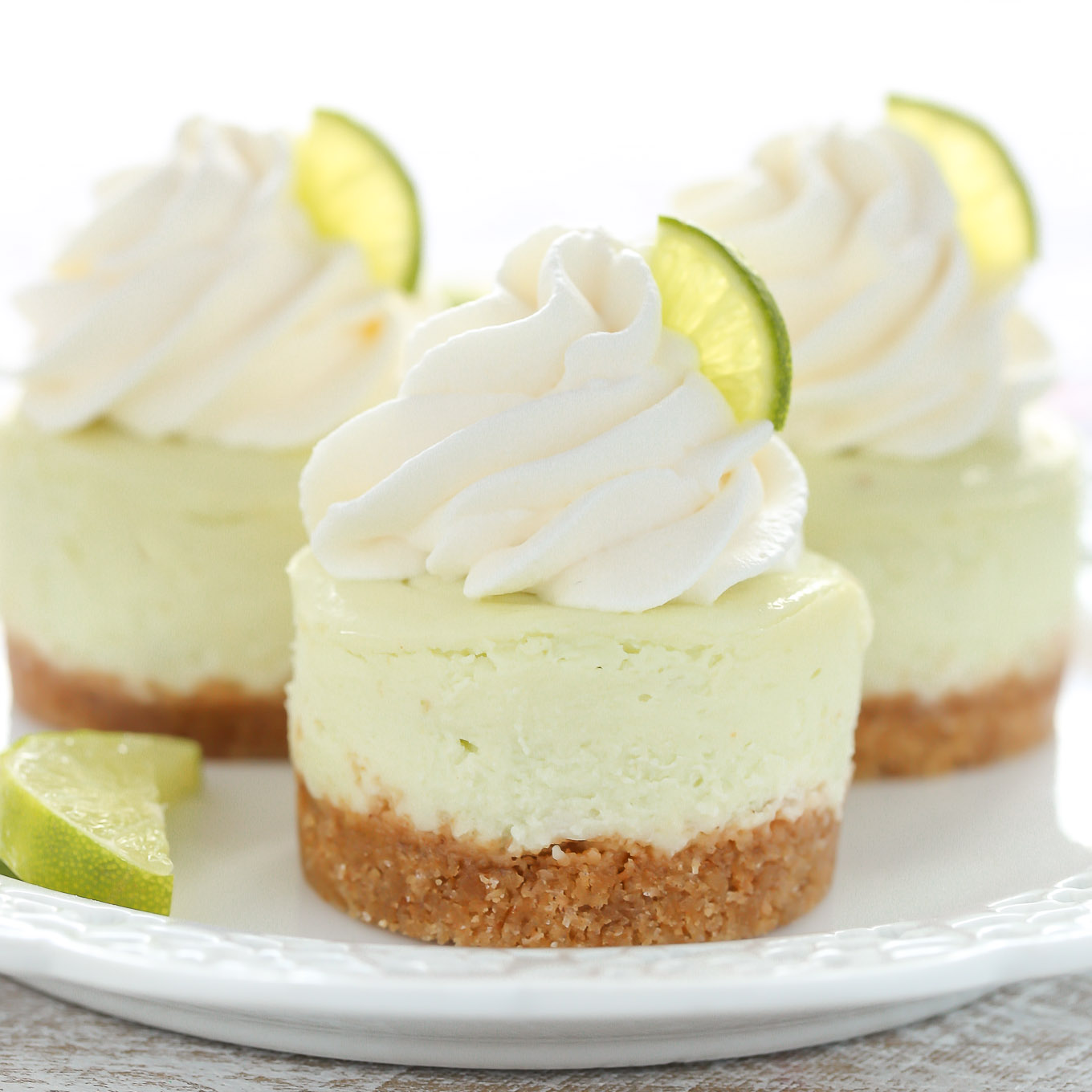 Key Lime Mini Cheesecakes Key Lime Mini Cheesecakes