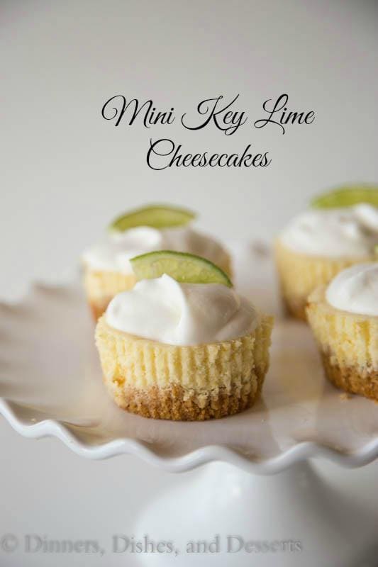 Key Lime Mini Cheesecakes Key Lime Mini Cheesecakes