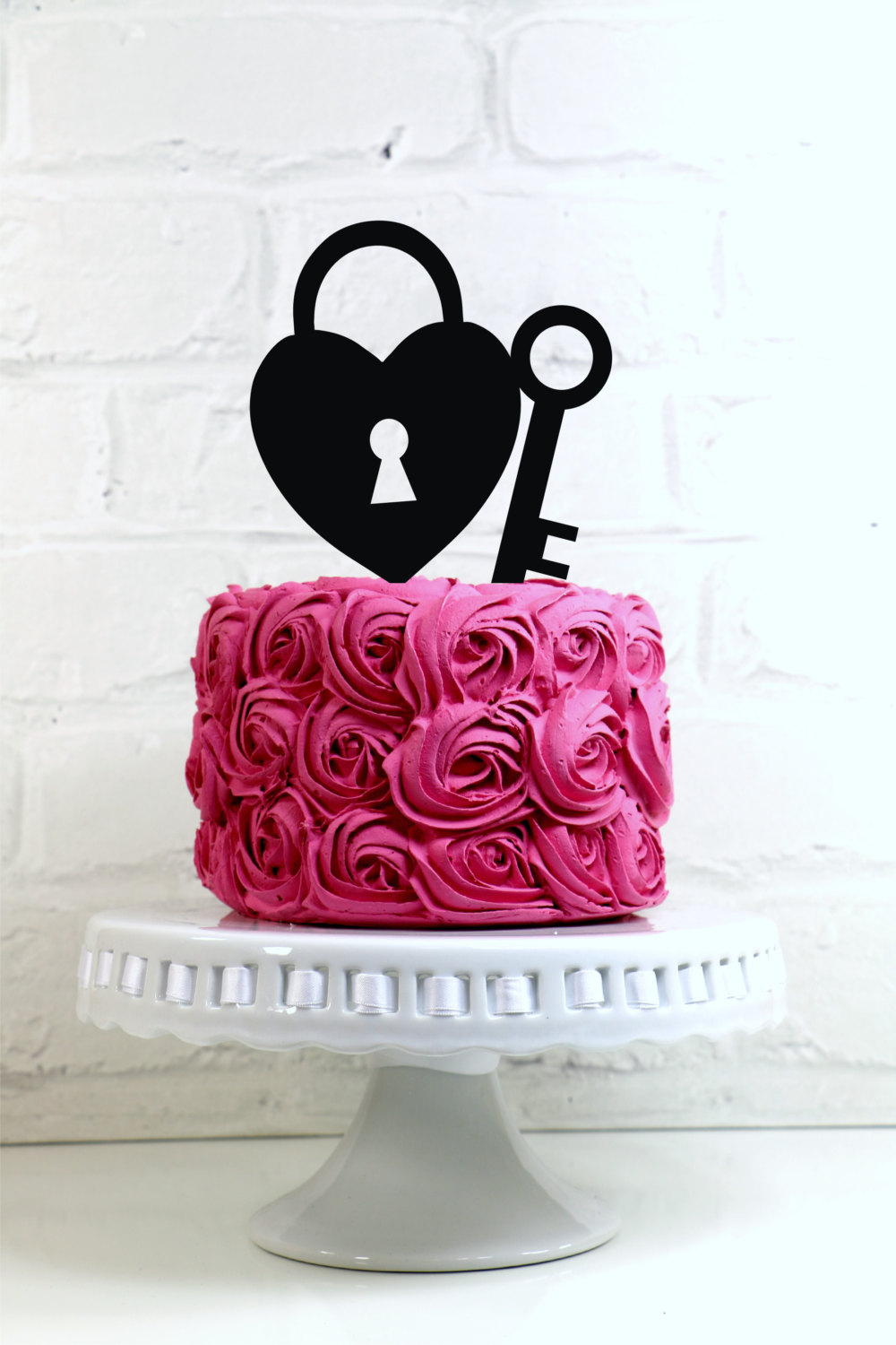 Key to My Heart Wedding Cake Topper