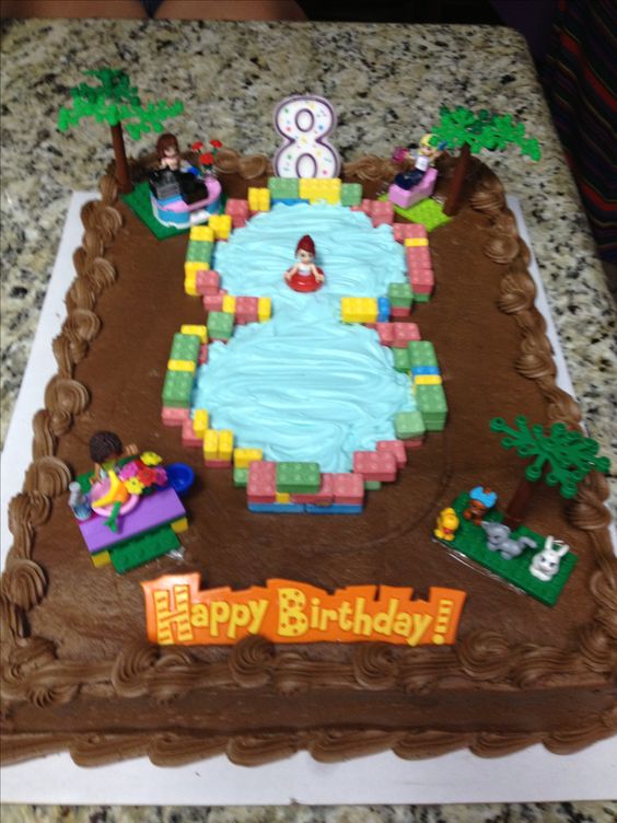 LEGO Friends Birthday Cake