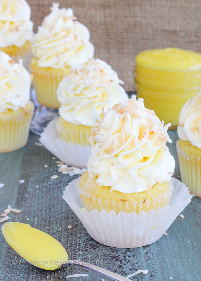 Lemon Coconut Cupcakes