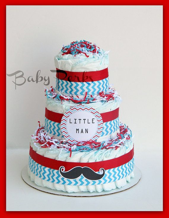 Little Man Baby Shower Cake