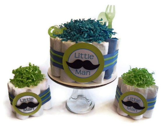 Little Man Baby Shower Diaper Cake Little Man Baby Shower Diaper Cake