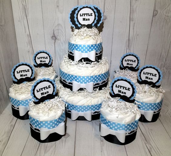Little Man Diaper Cake Little Man Diaper Cake