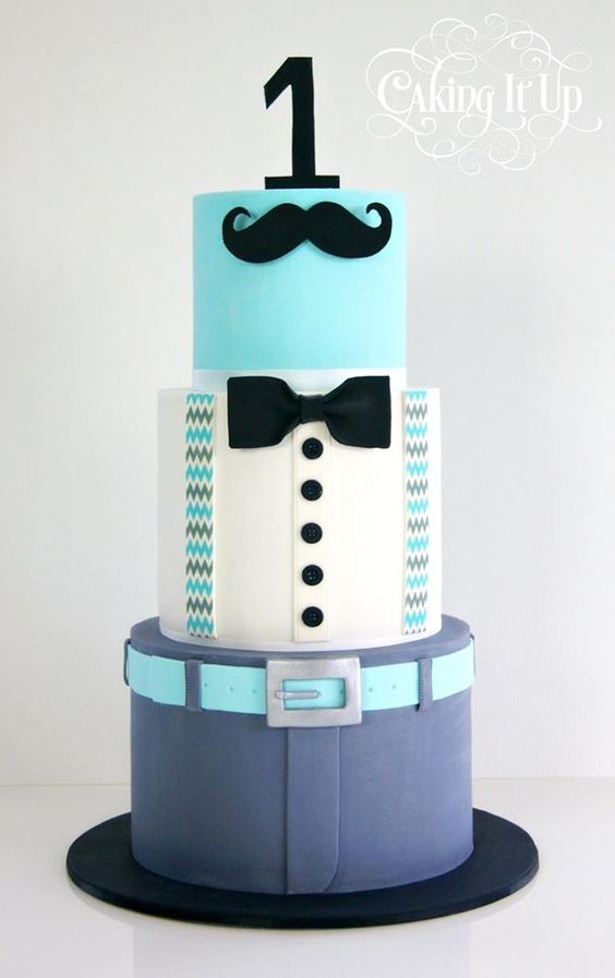 Little Man Mustache Cake Ideas